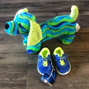 Infant Champion Sneakers & Plush Dachshund size 2W